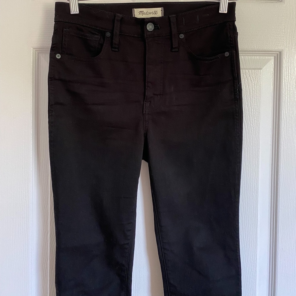 Madewell Women’s Black High-waisted Skinny Black Denim Jeans - Size 27